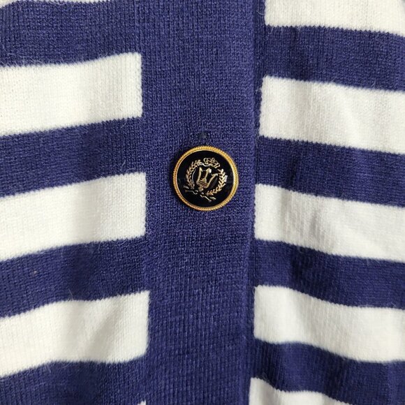 2fr$30 Nautical Striped Sweater Dress Women's Small Blue White Coastal New - Picture 5 of 7